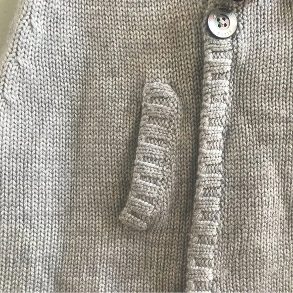 NWOT Jacadi Paris Gray Wool Blend Poncho, Size 18 Months. - Picture 5 of 8